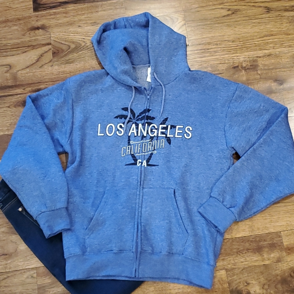 Womens Teemax Los Angeles full zip hoodie size M